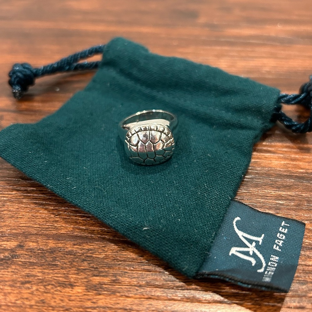 Mignon Faget Silver Tortoise Ring